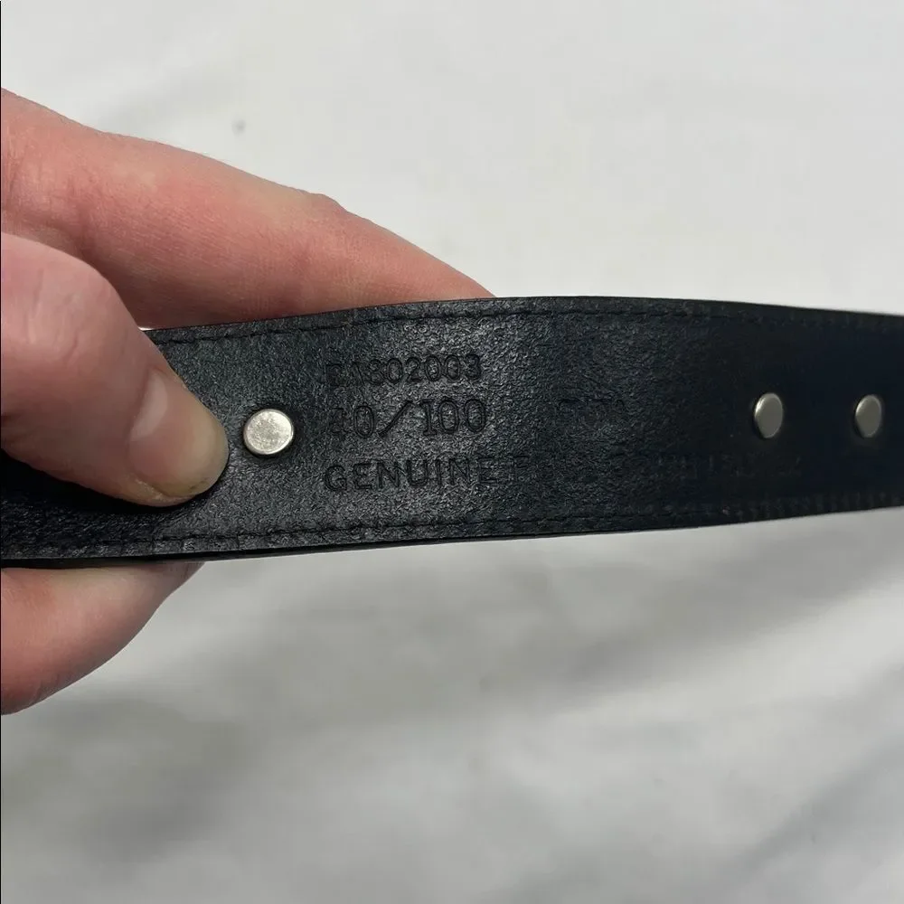 Bill Adler Studio Black Leather Belt